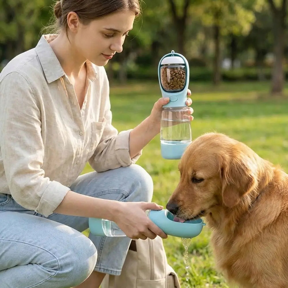 MilesPet™ 3-in-1 Portable Pet Travel Bottle